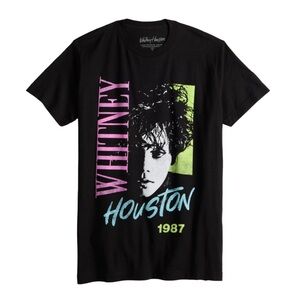 Men's Whitney Houston Protrait 1987 T-shirt S